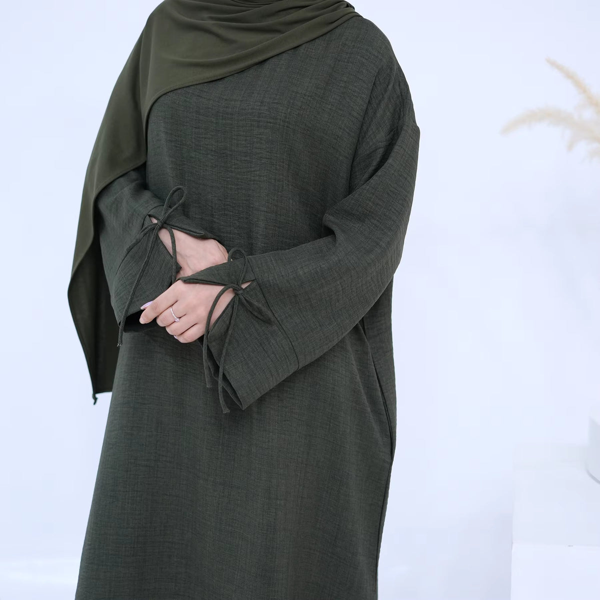 Abaya Dress – Dubai Style Bowknot Sleeve | Modest Muslim Women’s Wear