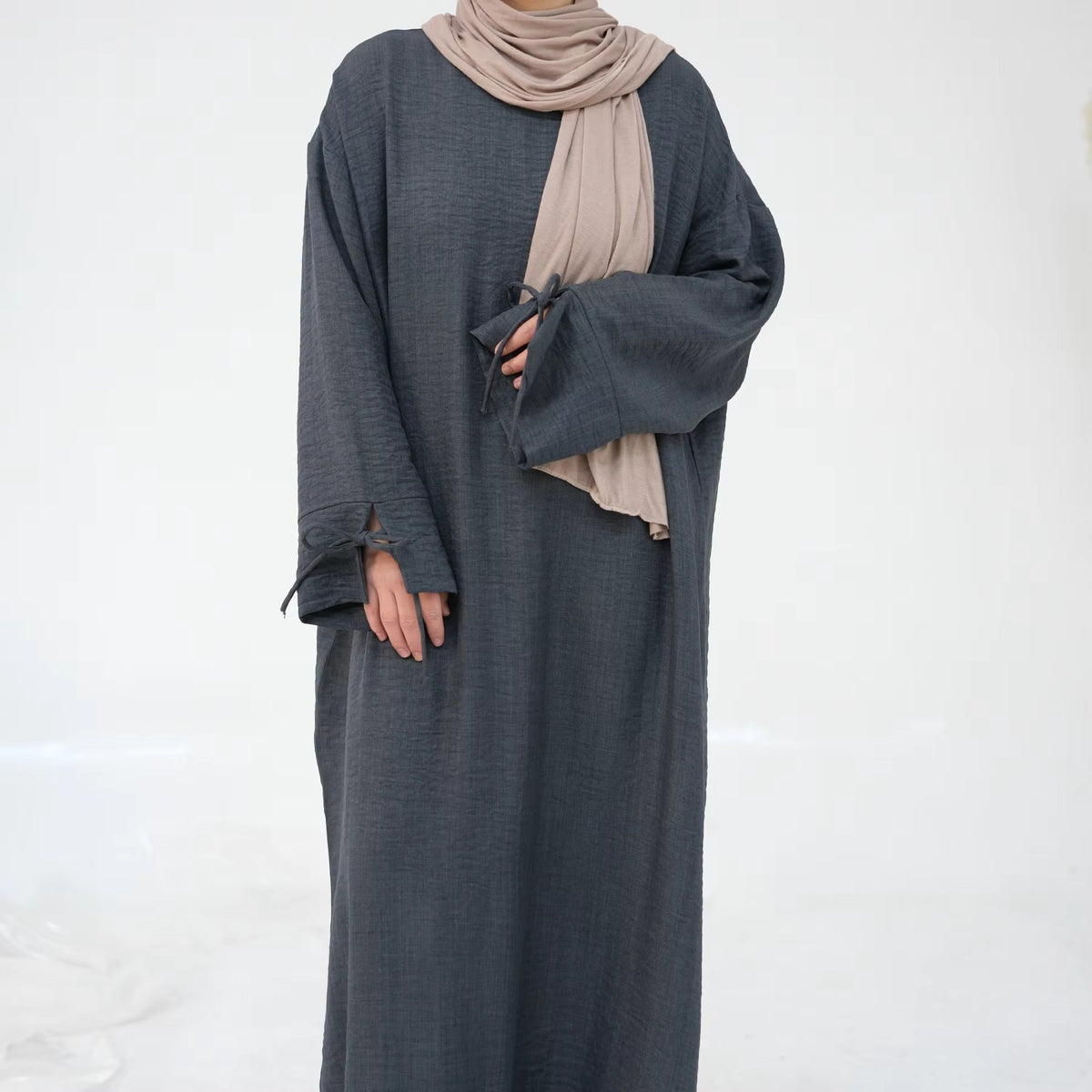Abaya Dress – Dubai Style Bowknot Sleeve | Modest Muslim Women’s Wear