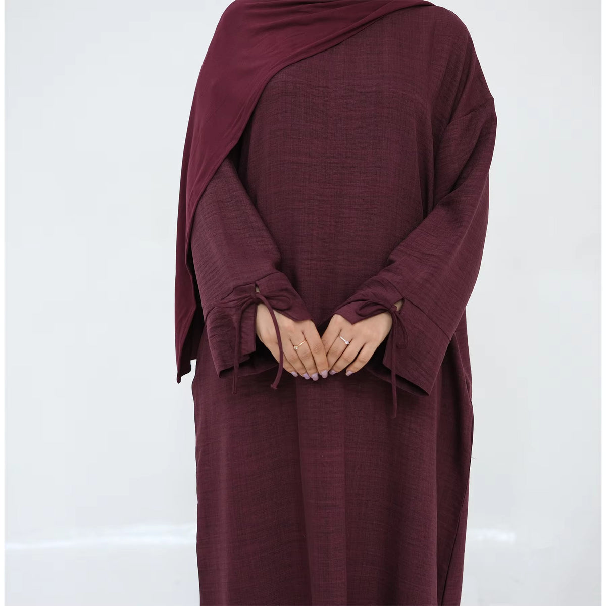 Abaya Dress – Dubai Style Bowknot Sleeve | Modest Muslim Women’s Wear