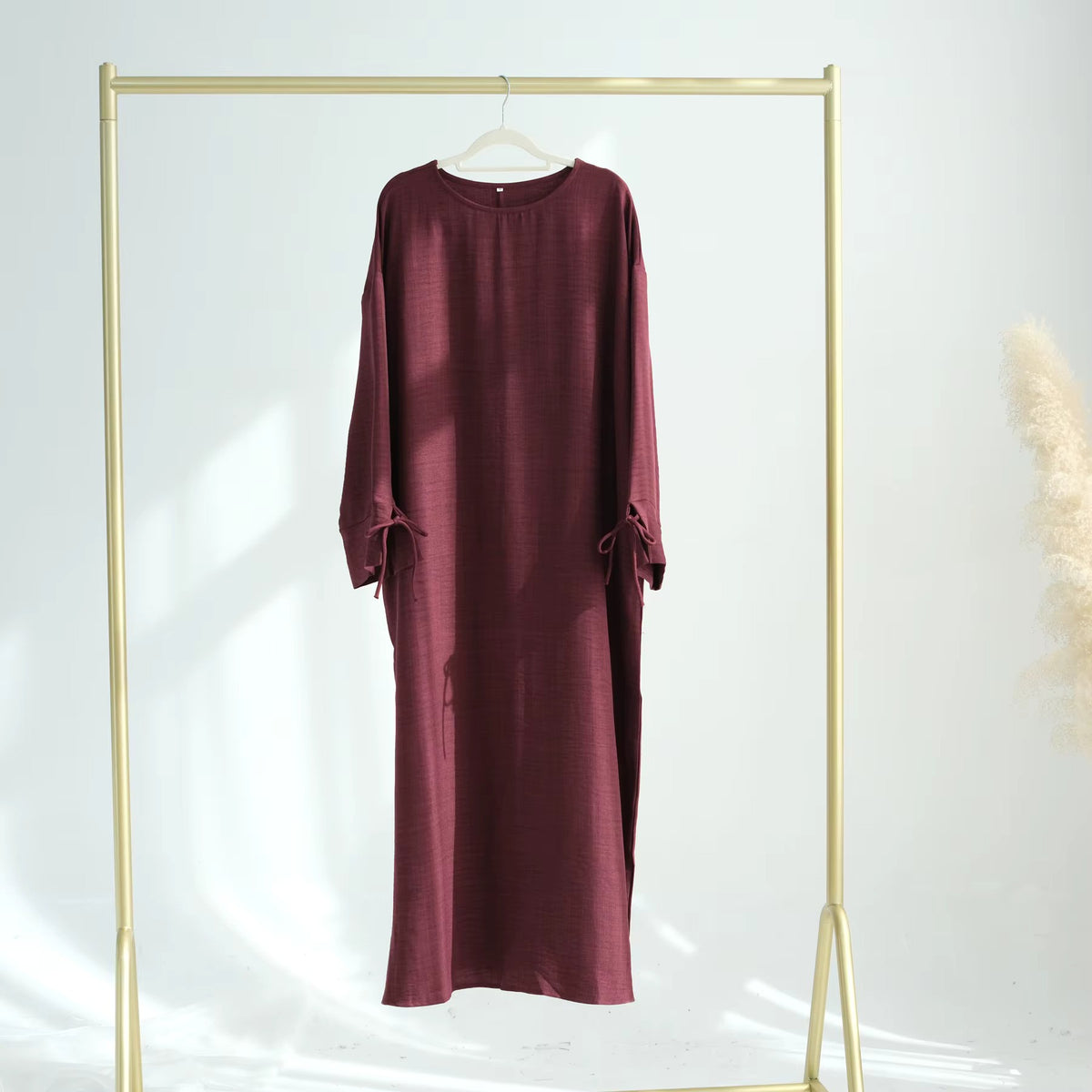 Abaya Dress – Dubai Style Bowknot Sleeve | Modest Muslim Women’s Wear