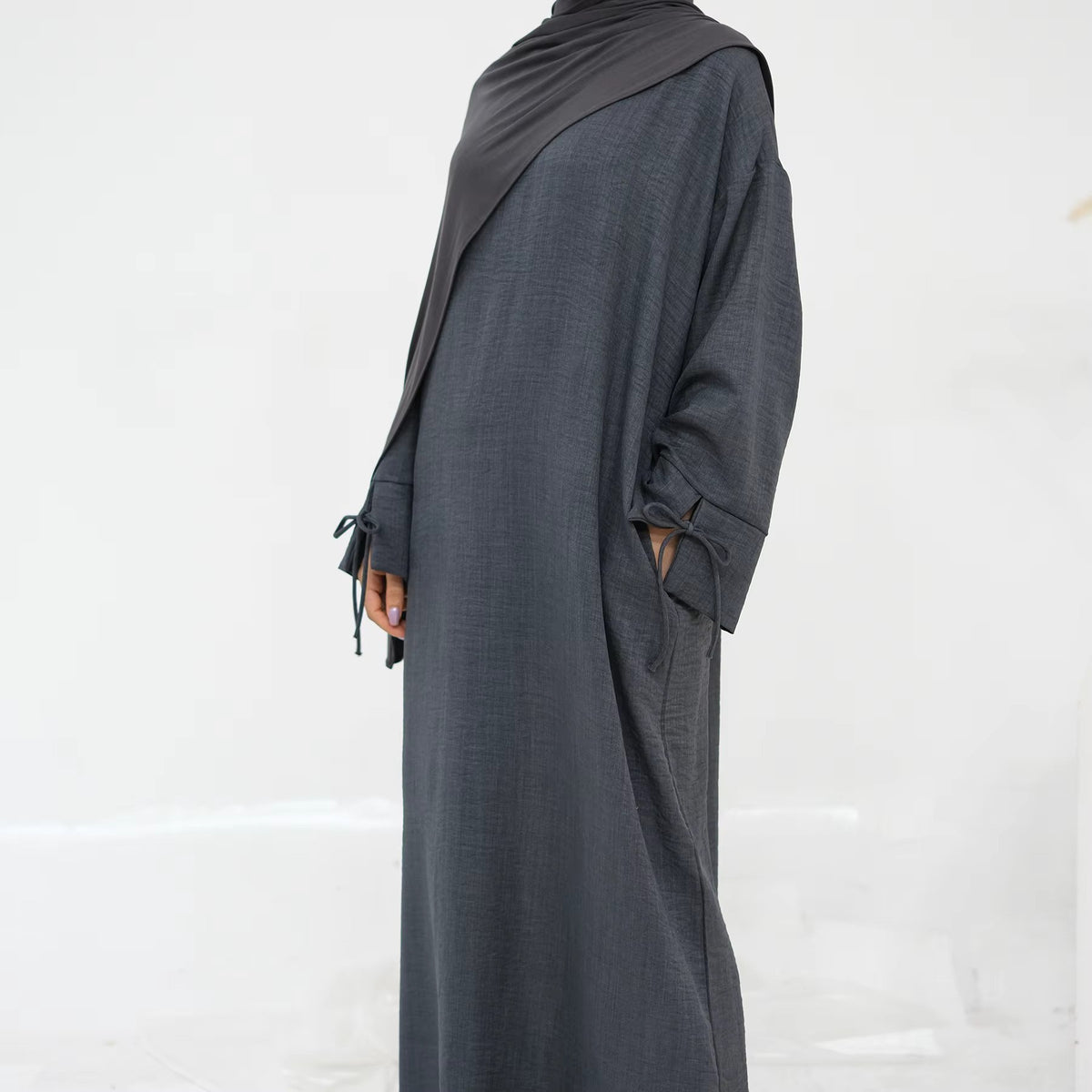 Abaya Dress – Dubai Style Bowknot Sleeve | Modest Muslim Women’s Wear