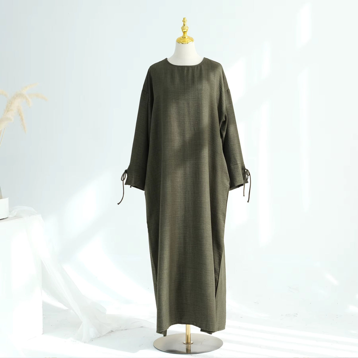 Abaya Dress – Dubai Style Bowknot Sleeve | Modest Muslim Women’s Wear