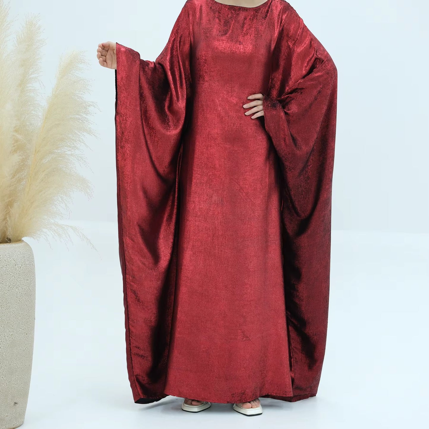 Abaya Dress – Shiny Kaftan Batwing | Women’s Modest Muslim Wear