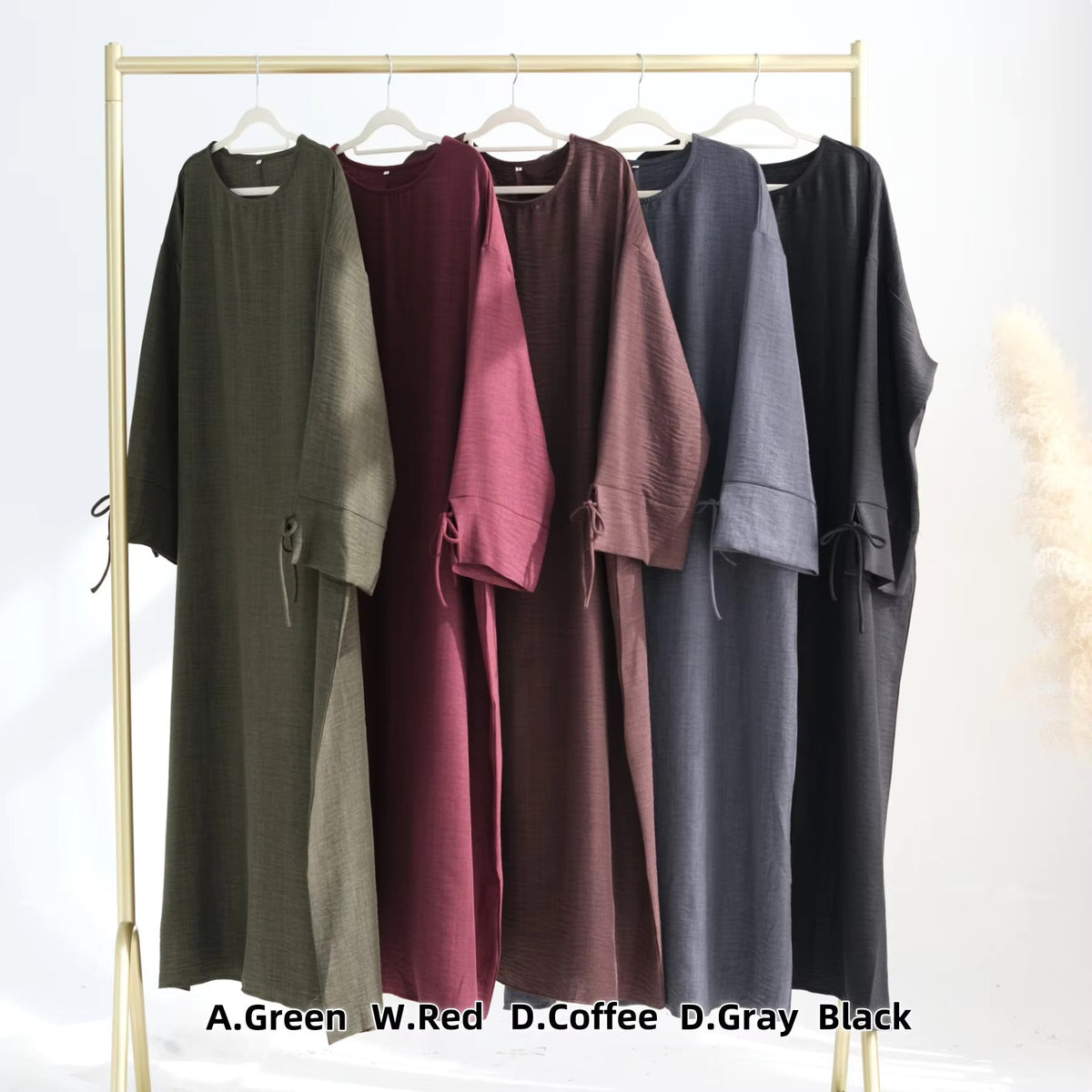 Abaya Dress – Dubai Style Bowknot Sleeve | Modest Muslim Women’s Wear