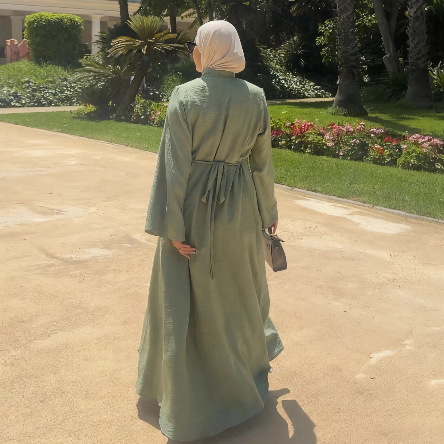 Two-Piece Muslim Abaya – Outer & Inner Dress | Modest Eid Wear